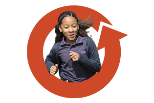 girl running