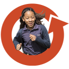 girl running